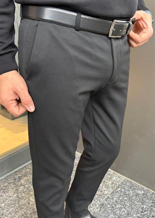 Bilek Üstü Kumaş Pantolon Siyah