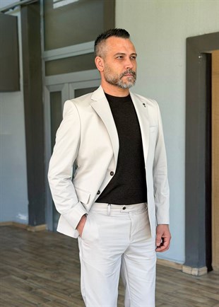 Blazer Ceketli Takım 6 Drop Taş