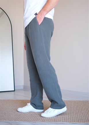 Müslin Pantolon çam yeşil