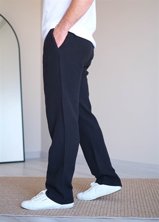 Müslin Pantolon Siyah