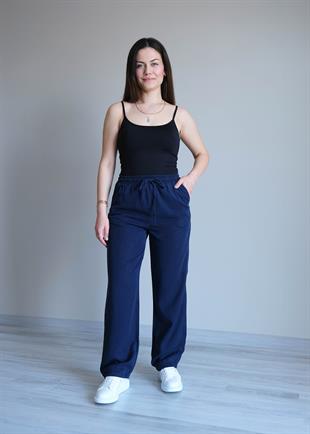 Bol Paça Salaş Pantolon 076 LACİVERT