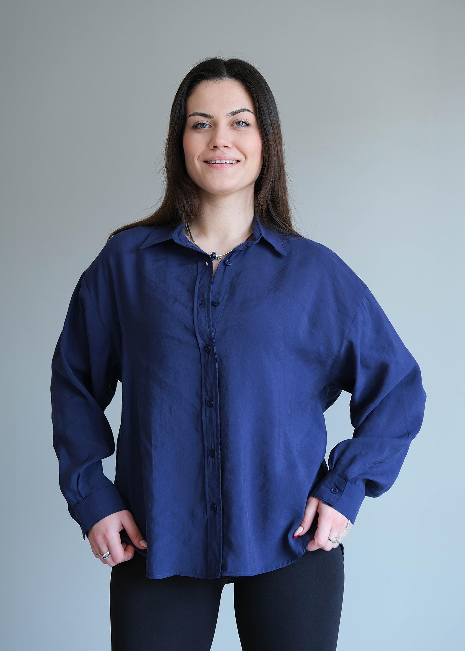 Basic Gömlek Lacivert