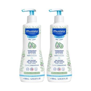 Mustela Gentle Cleansing Gel Yenidoğan Şampuanı 500 ml x2 