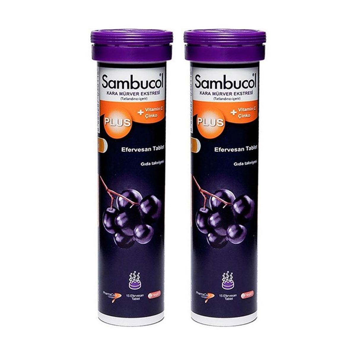 Sambucol Plus Efervesan 15 Tablet x2 - Daffne