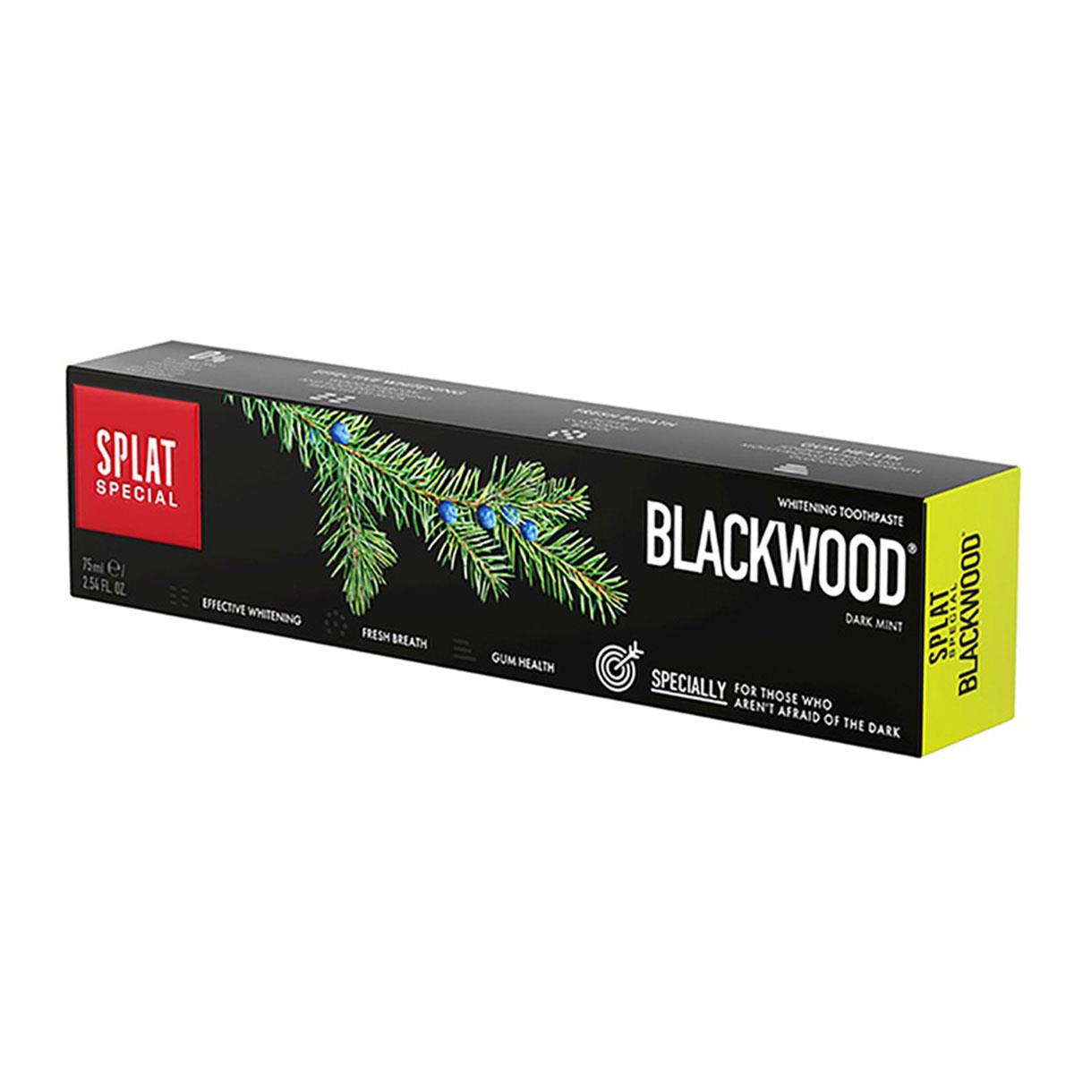 Splat Blackwood Siyah Diş Macunu Güçlü Beyazlatma 75 ml - Daffne