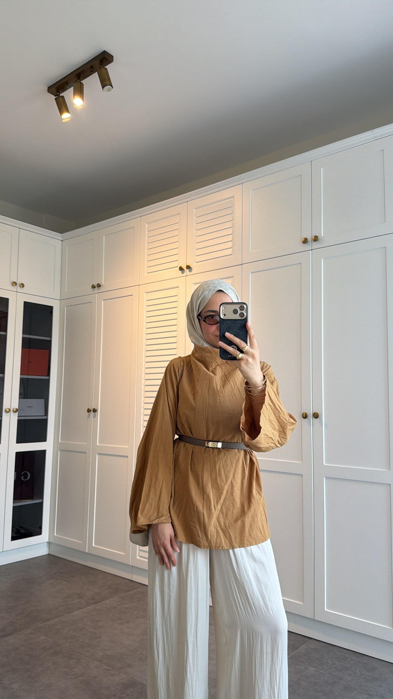 Kırışık Vual Tunik Olive