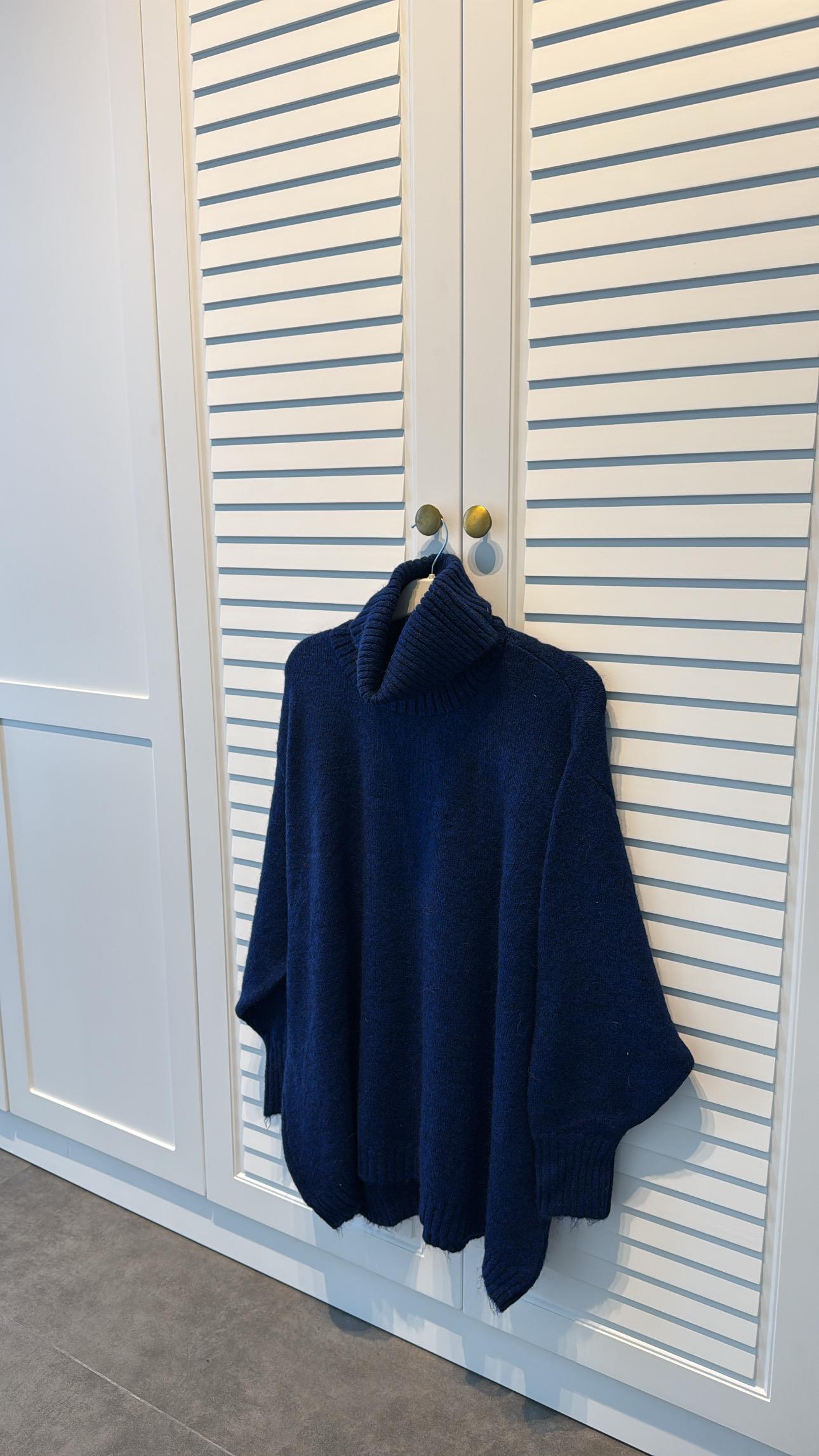 Pinterest Oversize Kazak Lacivert