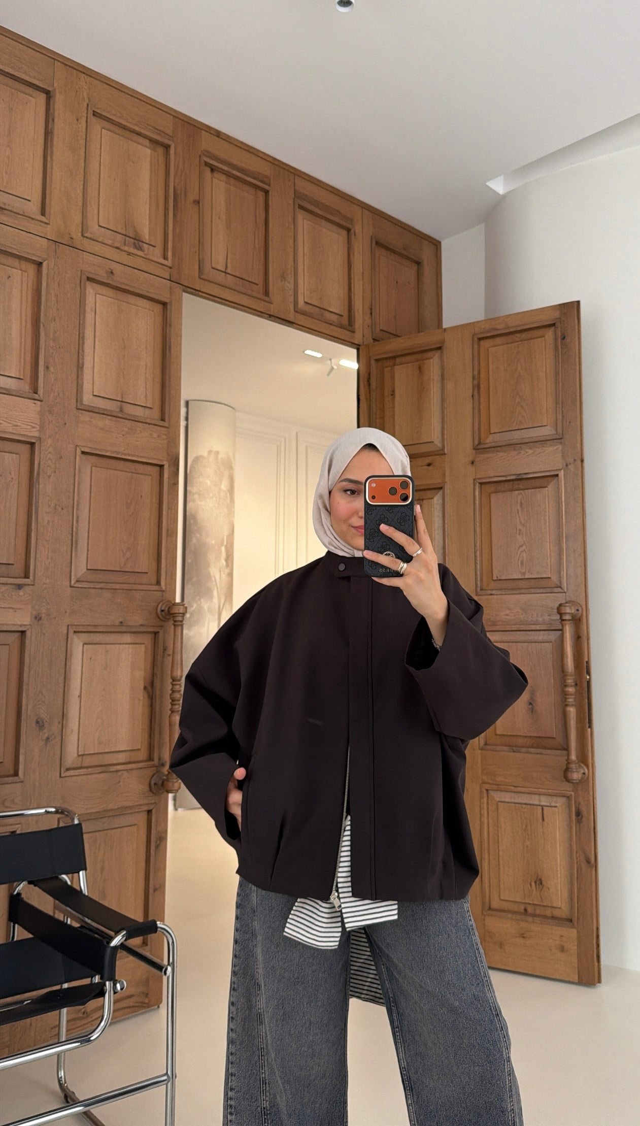 Premium Bomber Ceket Acı Kahve