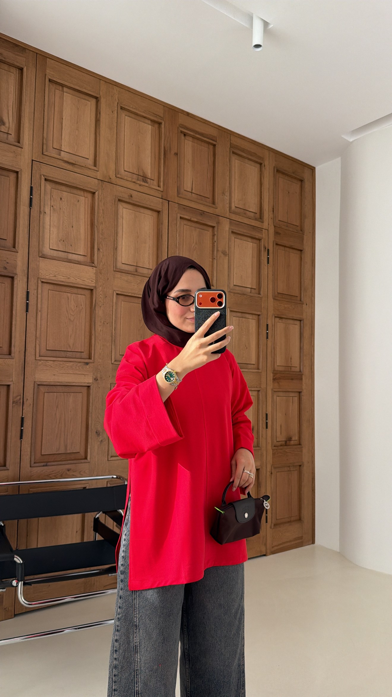 Premium Oversize Basic  Sweat Kırmızı