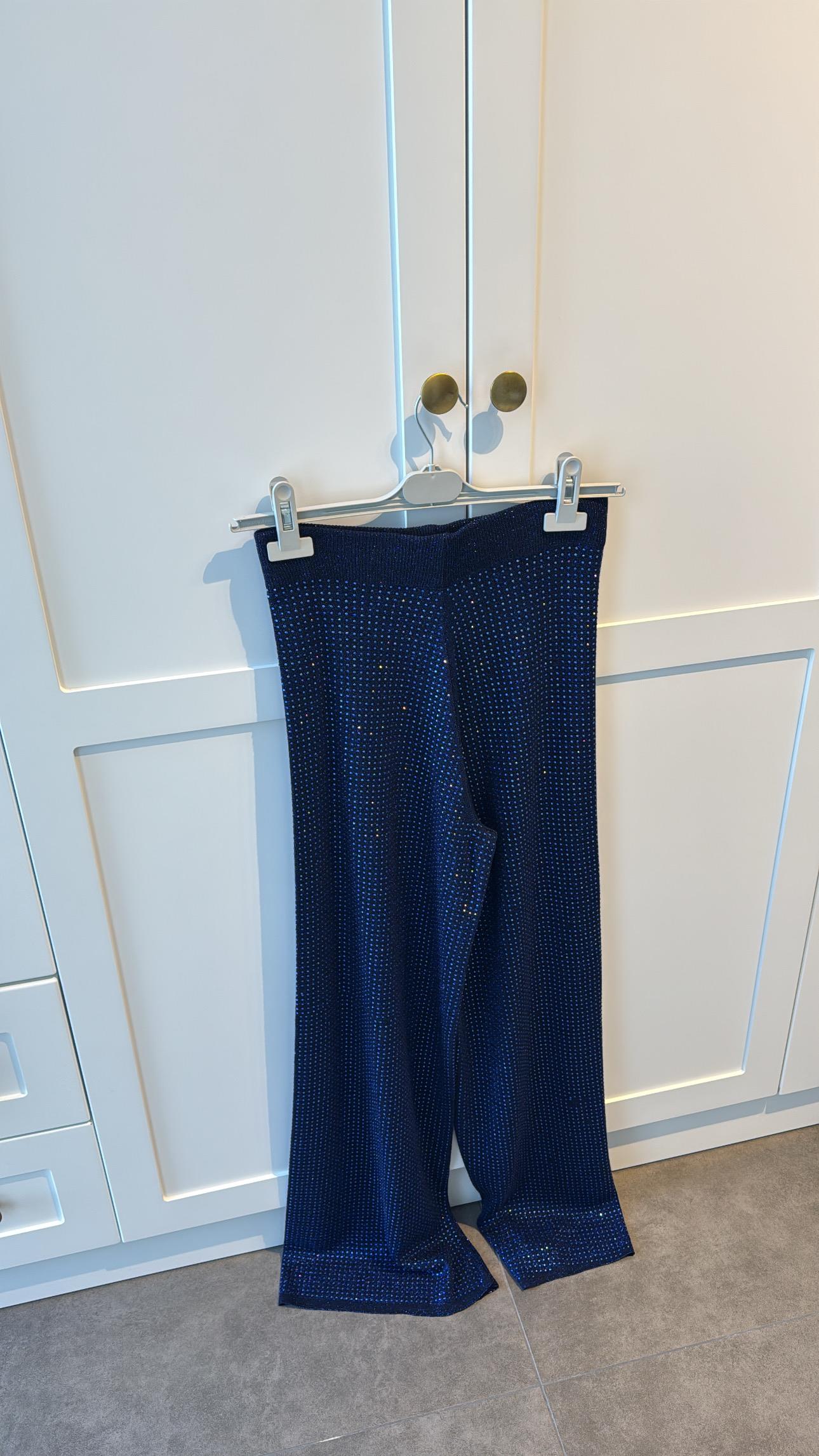 Premium Taşlı Pantolon Lacivert