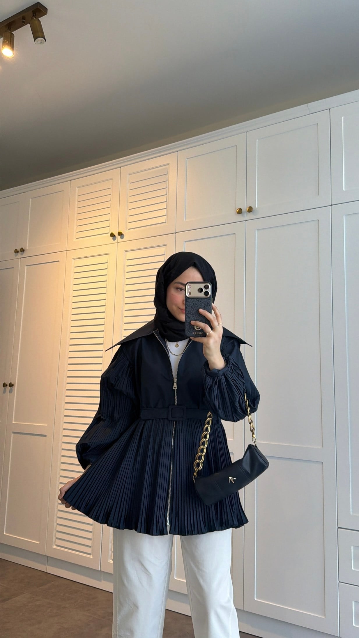 Royal Pileli Ceket Lacivert