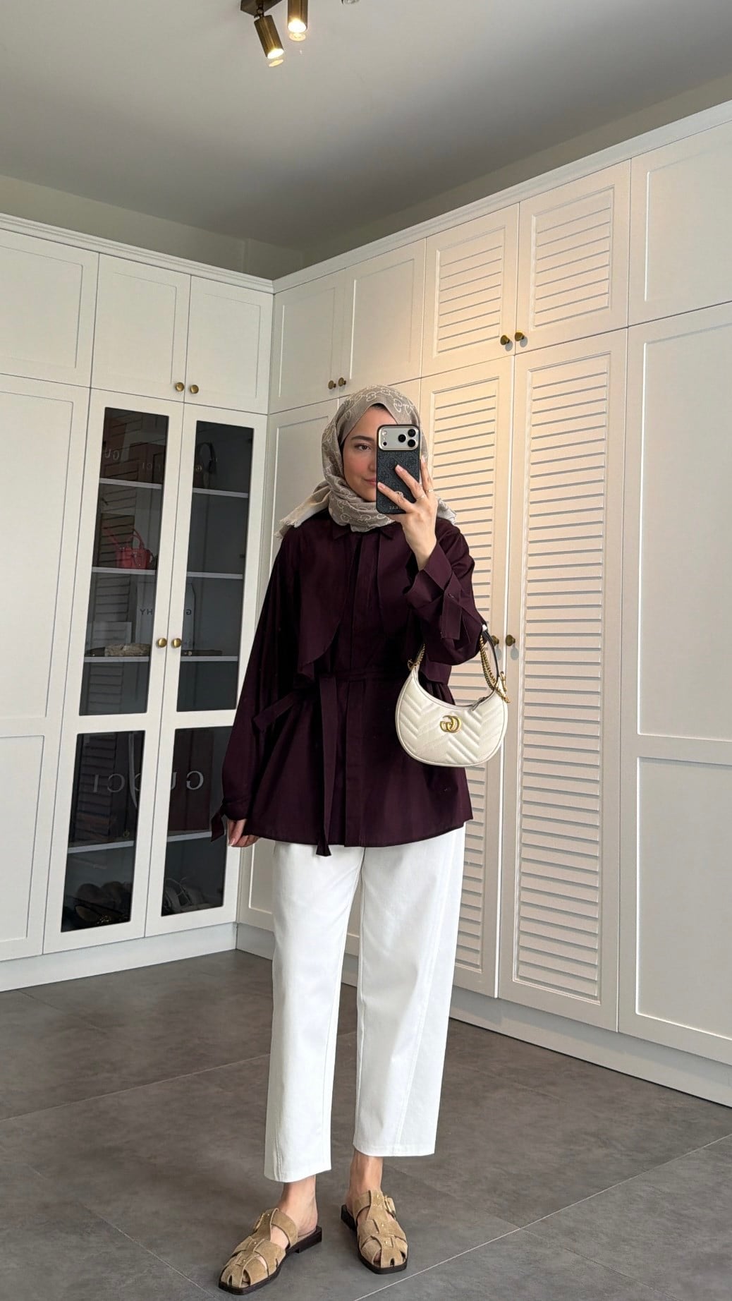 Rüzgarlıklı Poplin Gömlek Burgonya
