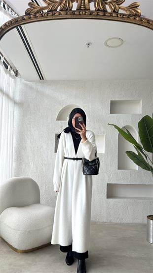 Angora Uzun Hırka Ekru