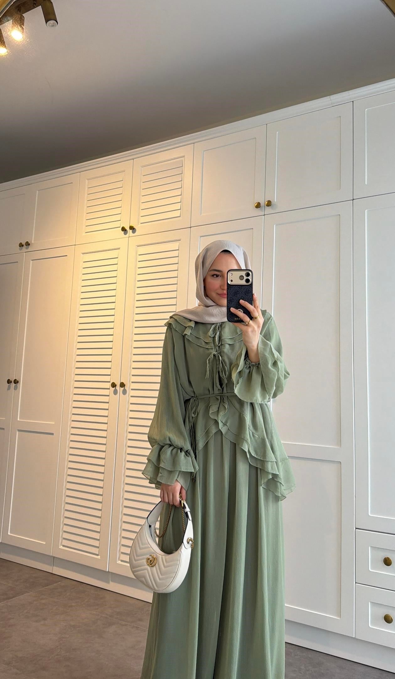  Şifon Pantolonlu Takım Çağla