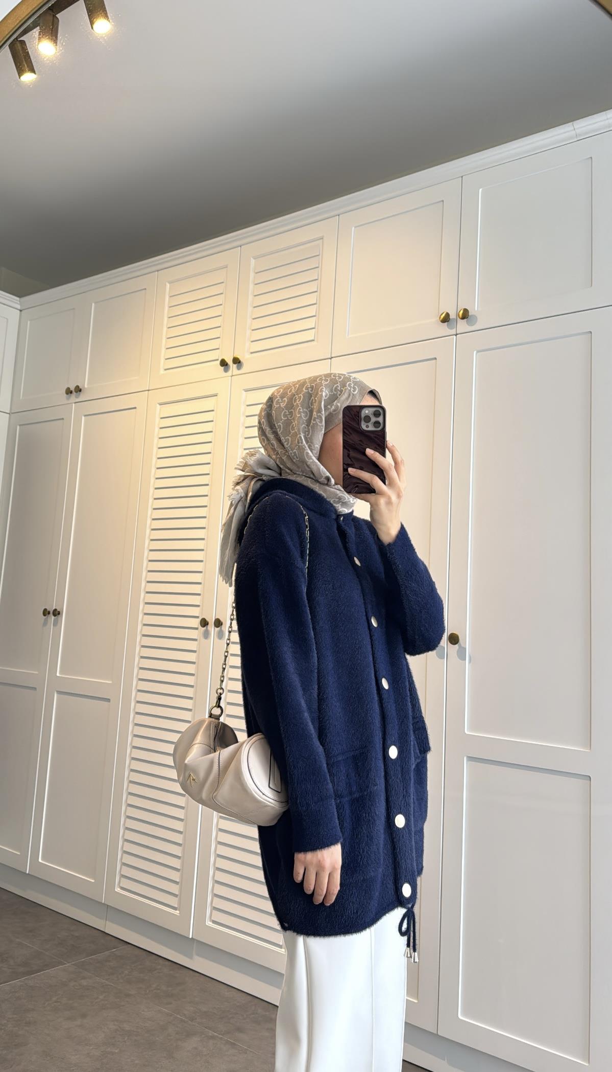 Angora Premium Hırka Lacivert