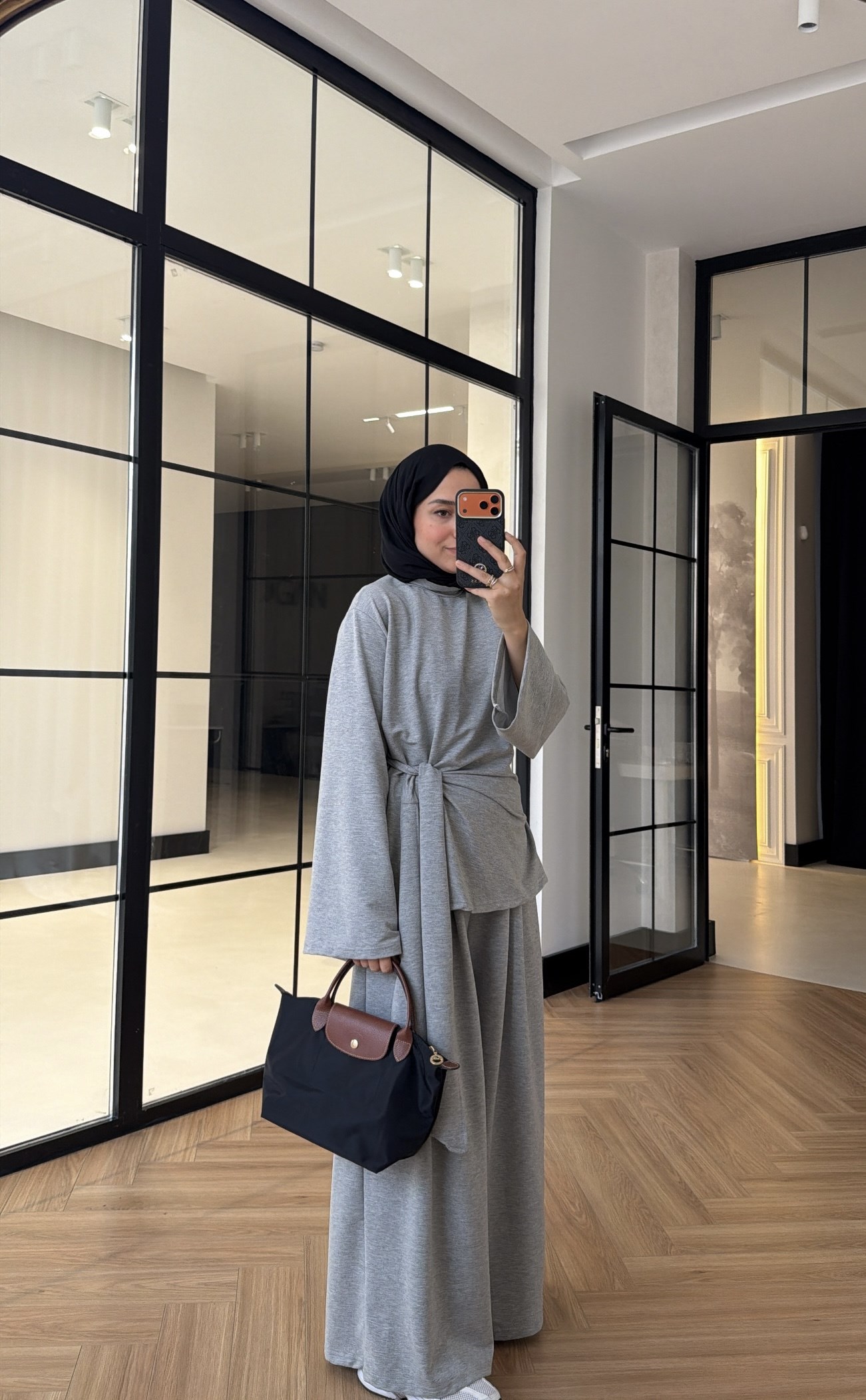 Bağlamalı Oysh Premium Takım Gri