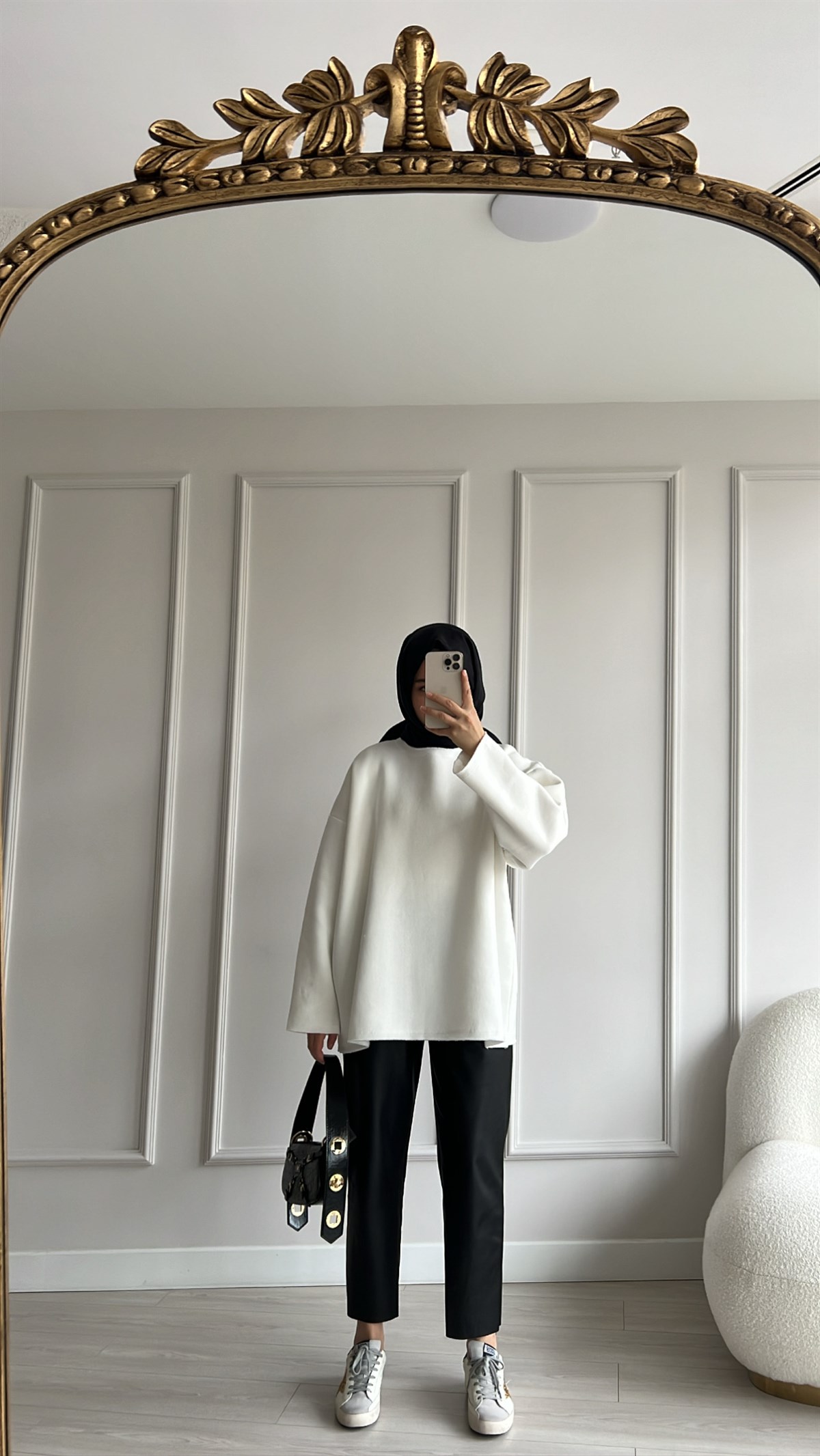 Basic Bisiklet Yaka Sweatshirt