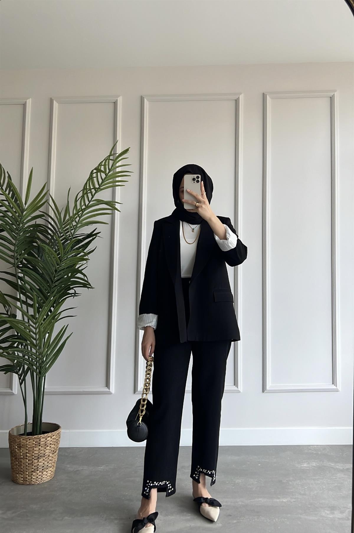 Blazer Keten Ceket