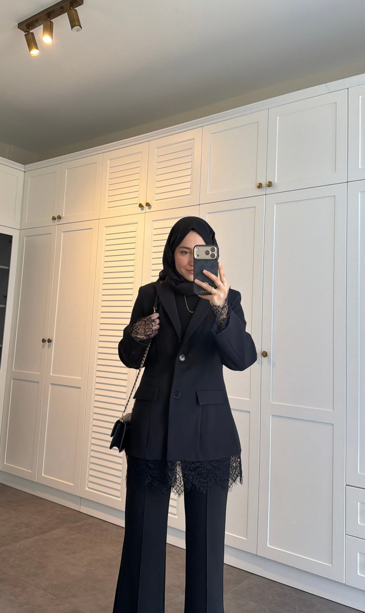 Dantel Detay Tasarım Blazer Ceket 