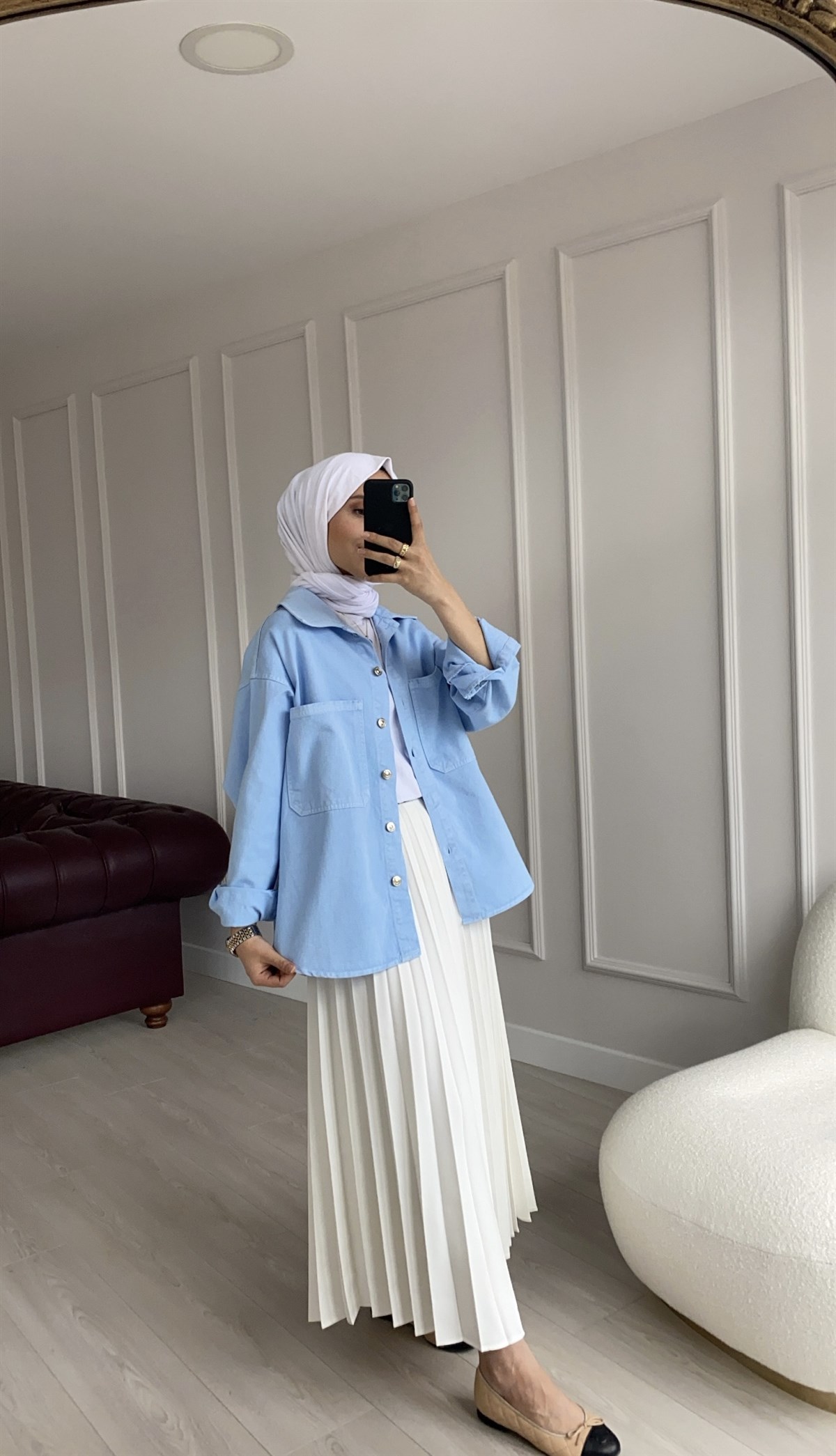Denim Mavi Ceket