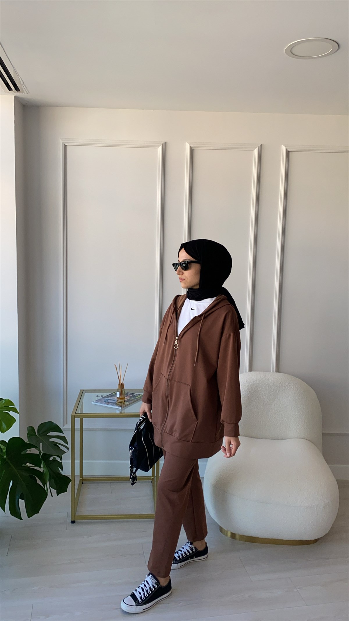 Fermuar Detaylı Eşofman Takımı