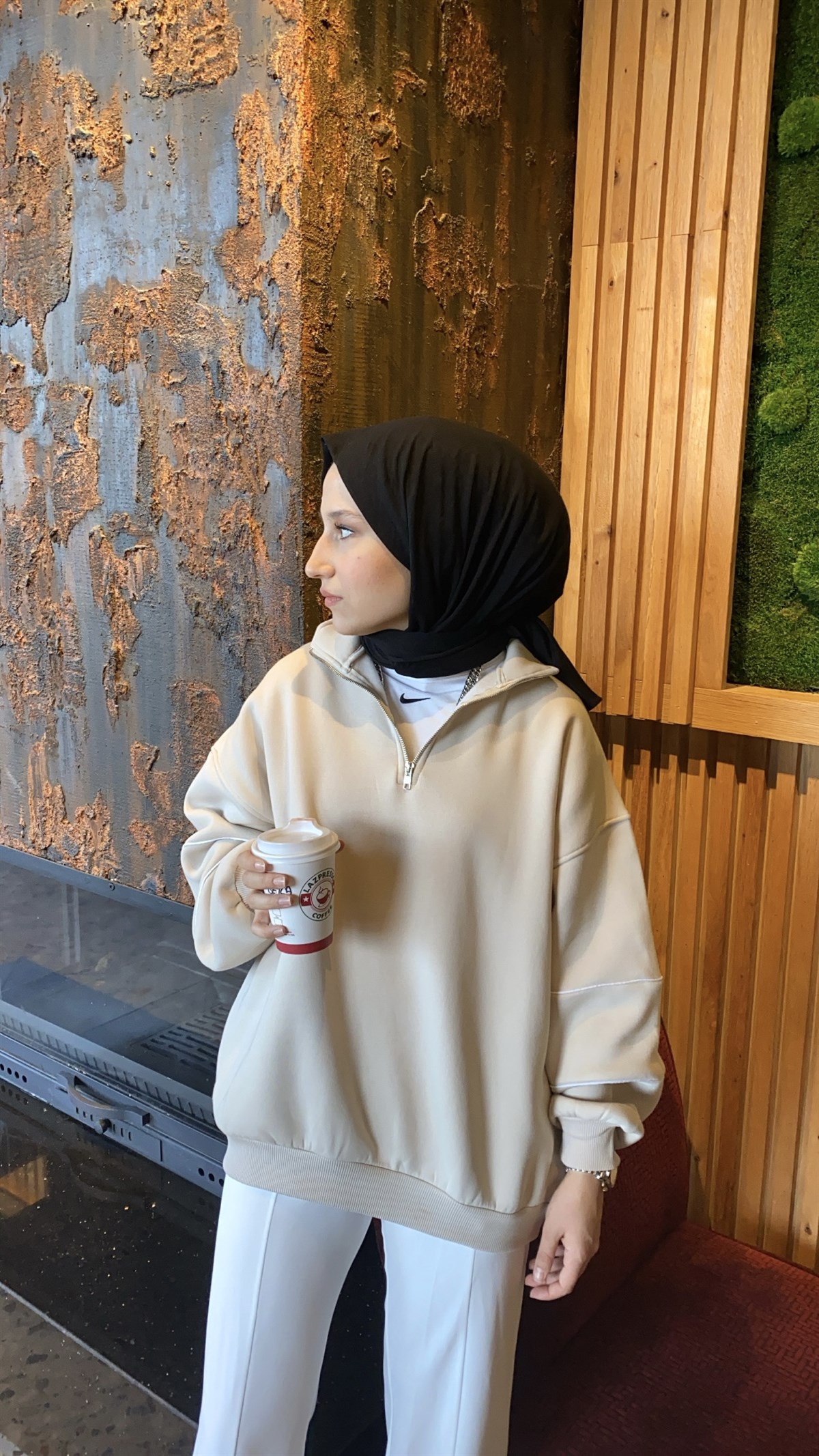 Fermuar Detaylı Sweatshirt 
