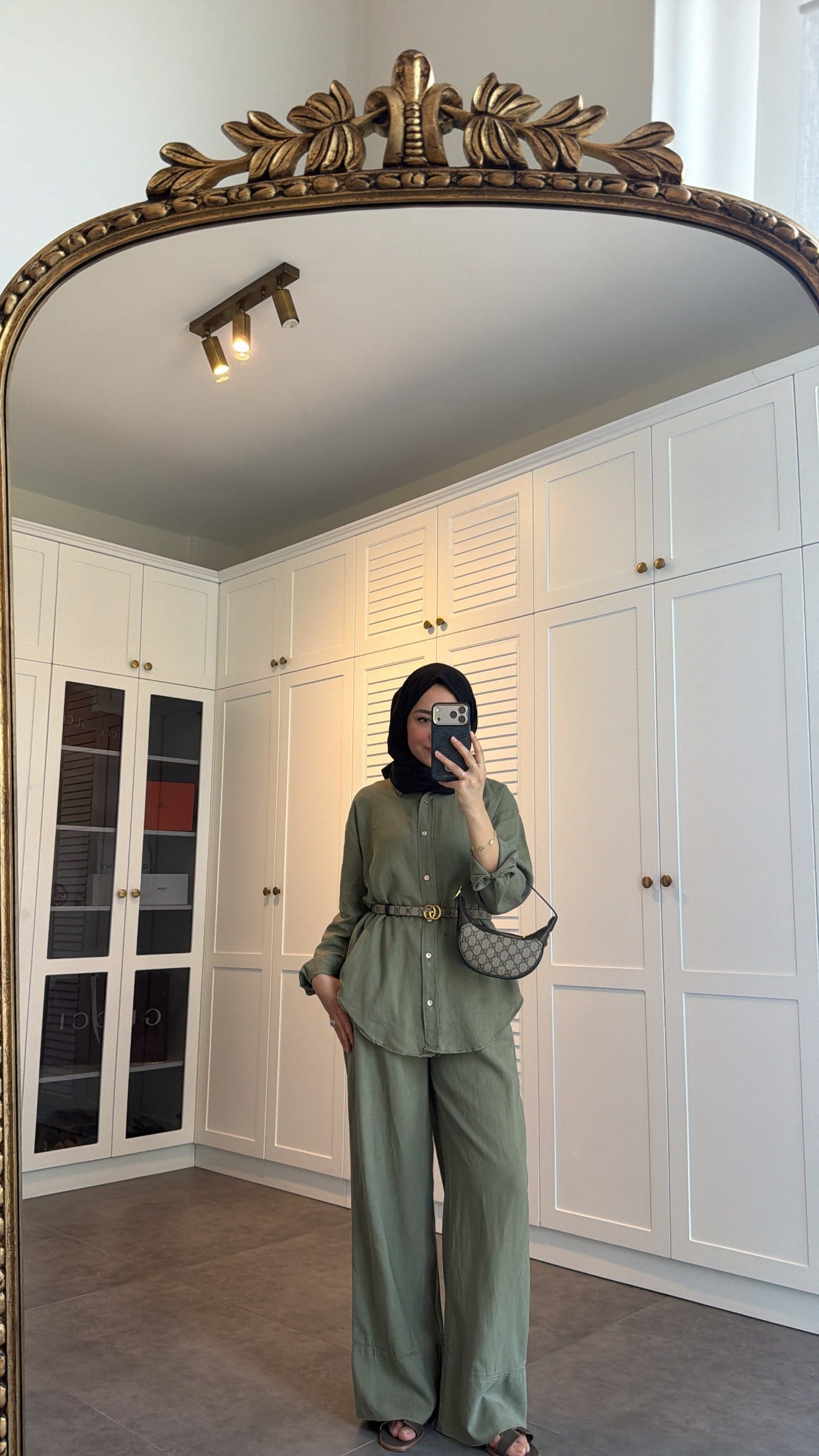 Ham Keten Oversize Takım Haki