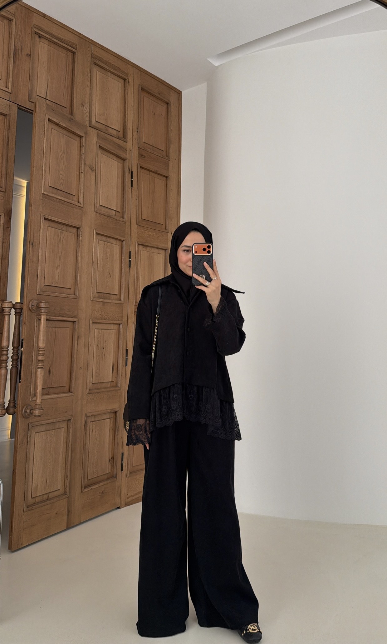 Henna Güpürlü İkili Takım Siyah