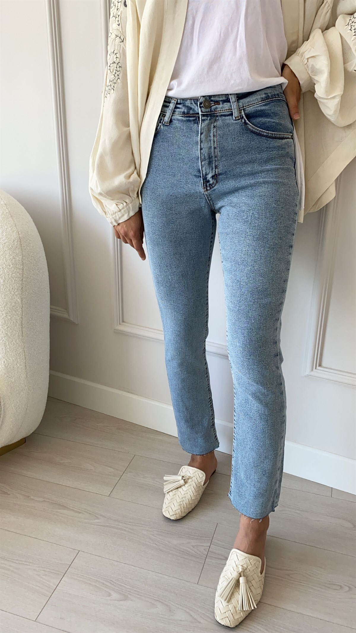 Kar Yıkama Mom Fit  Jean