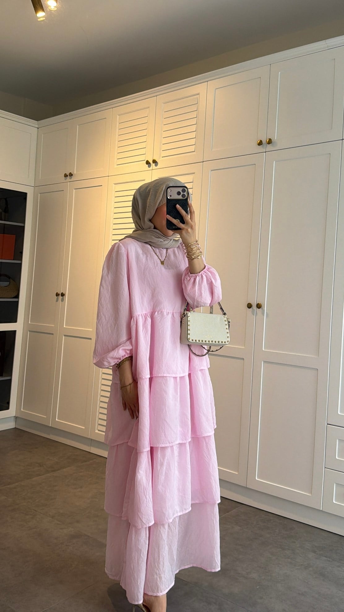 Kat Kat Lorin Elbise Pembe