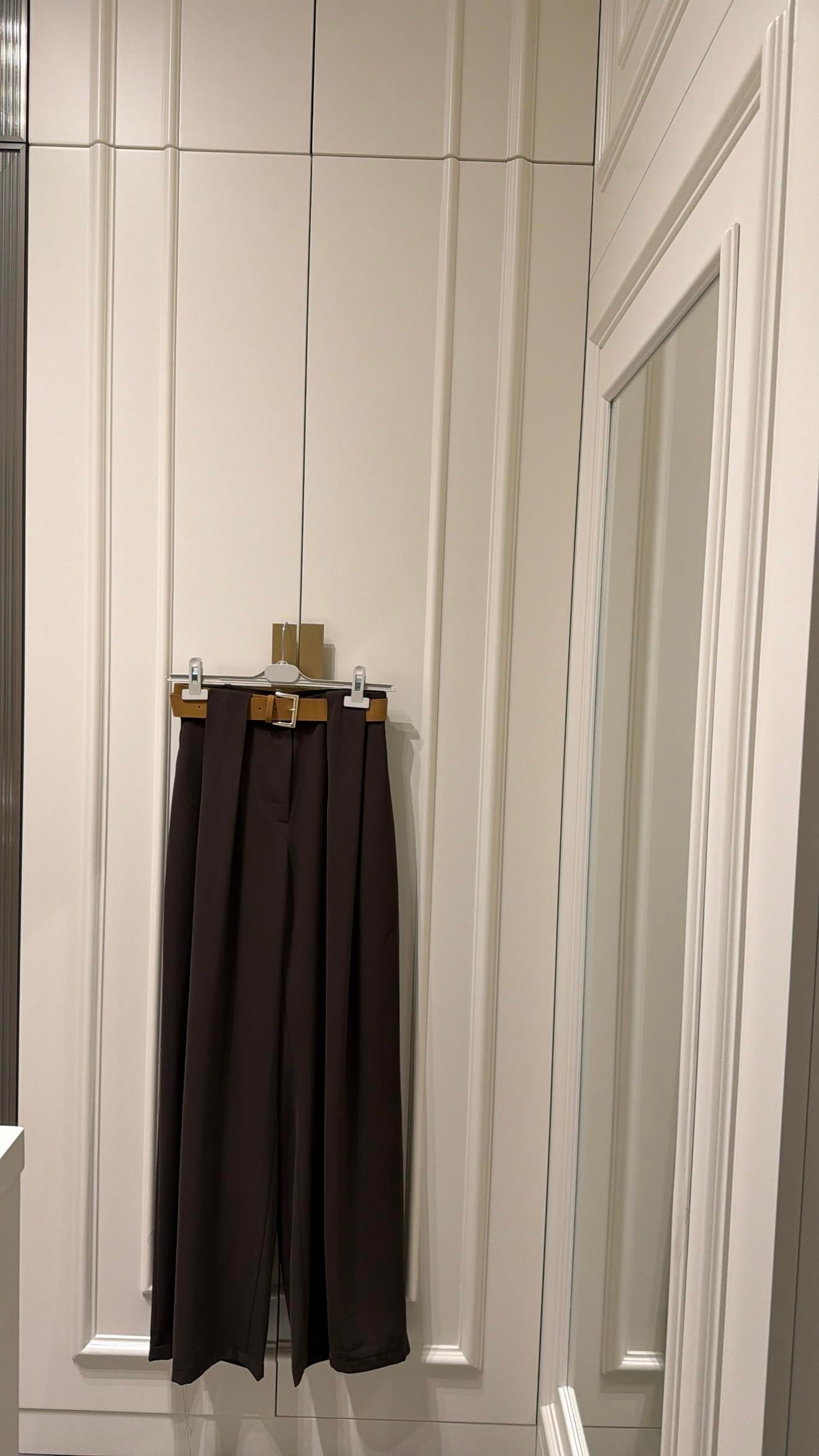 Köprü Detay Kemerli Palazzo Pantolon Acı Kahve