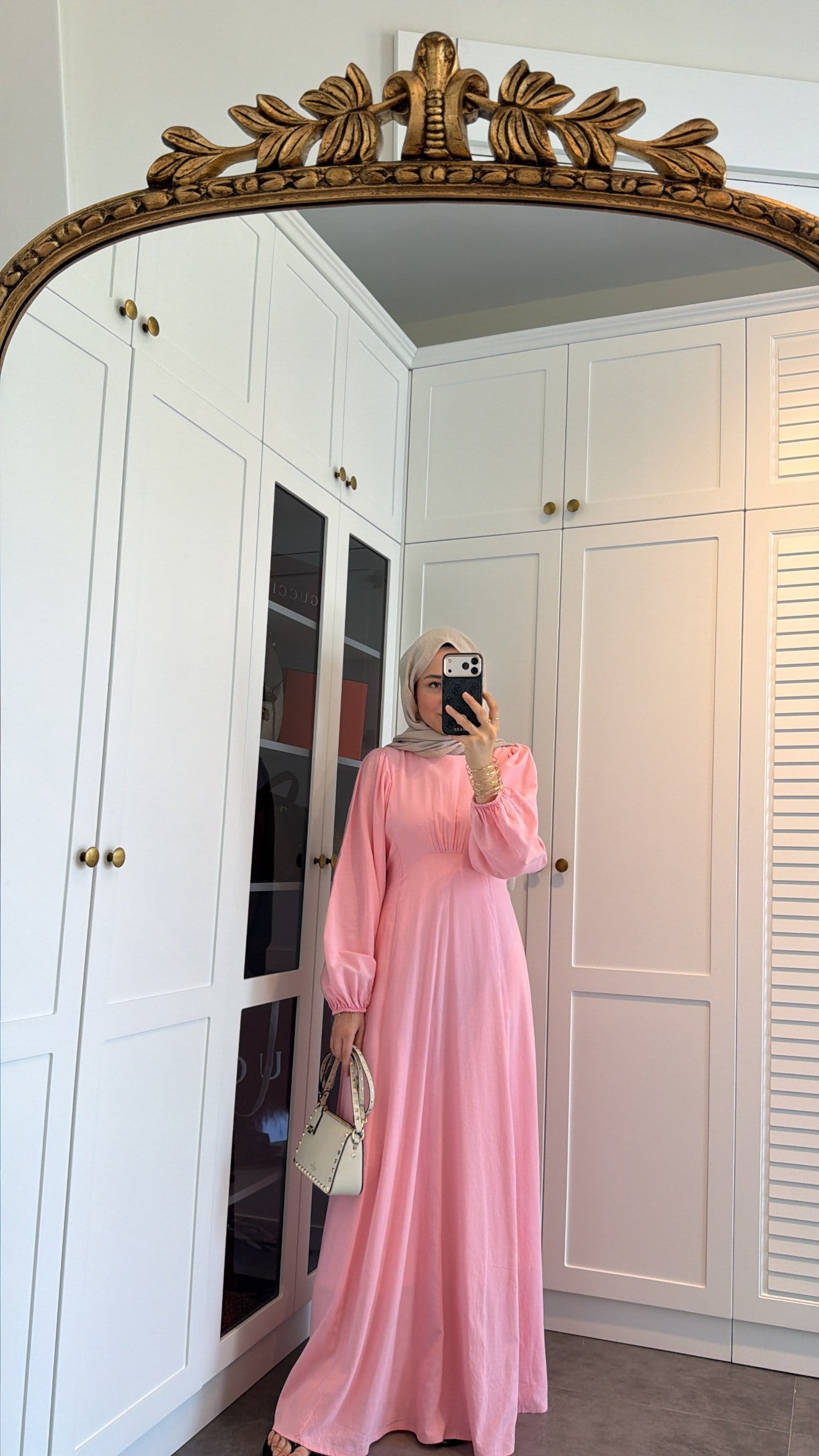 Lara Bağlama Detaylı Elbise Pembe