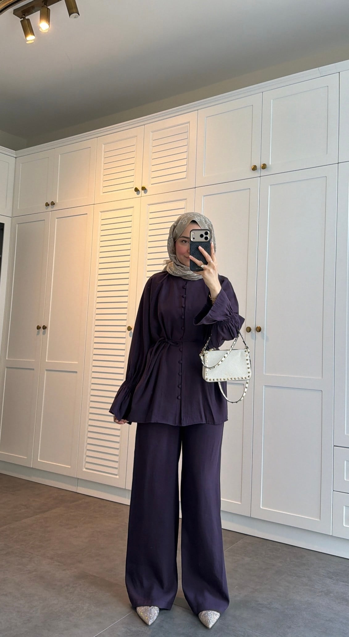 Milano Düğmeli Oversize Takım Burgonya