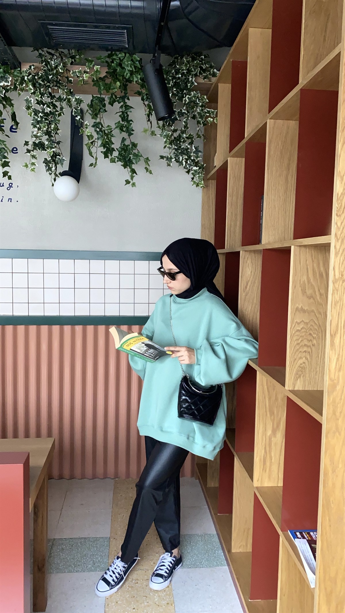 Oversize Melanjlı Mint Sweatshirt