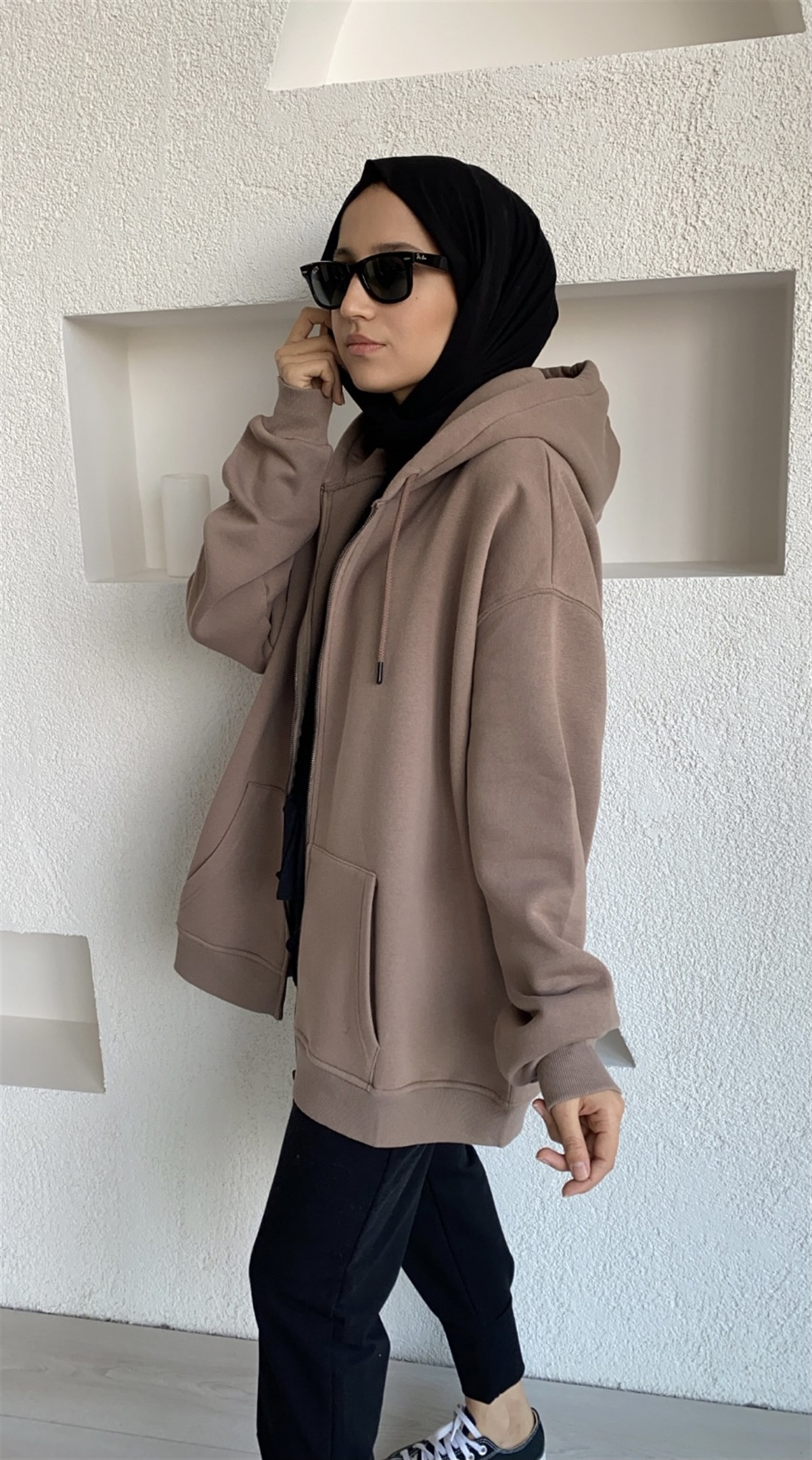 Polarlı Fermuarlı Hırka
