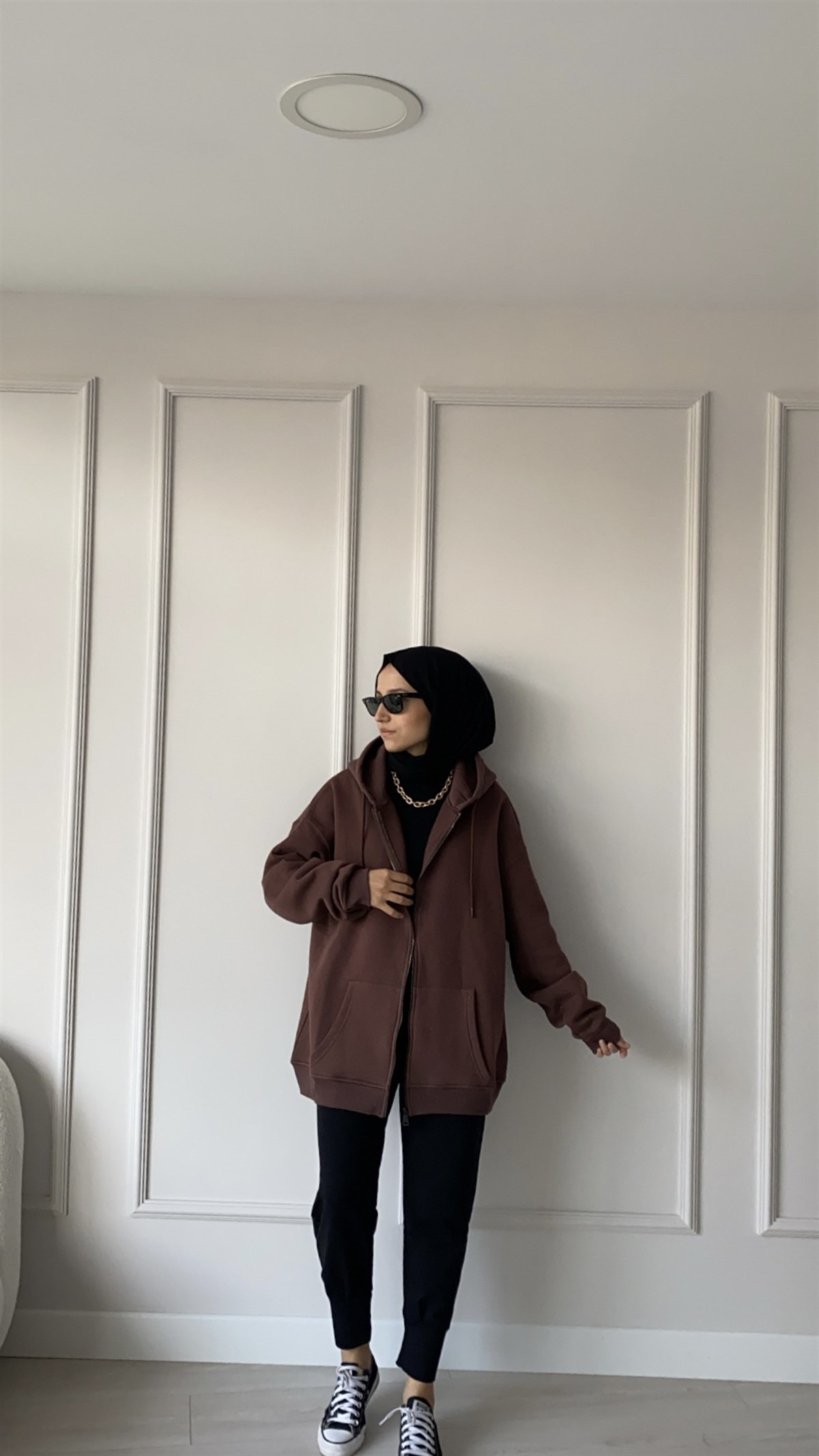 Polarlı Fermuarlı Hırka