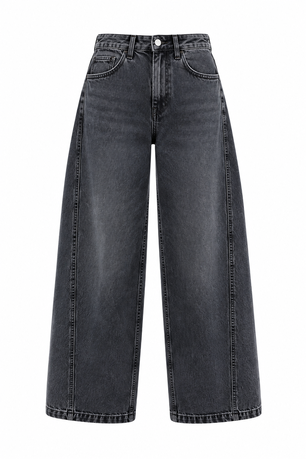 Premium Retro Mom Jean Gri