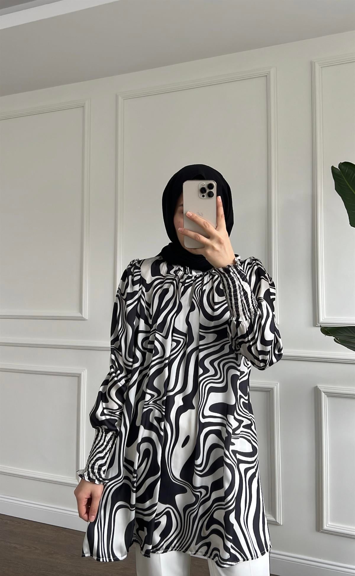 Saten Gipeli Tunik