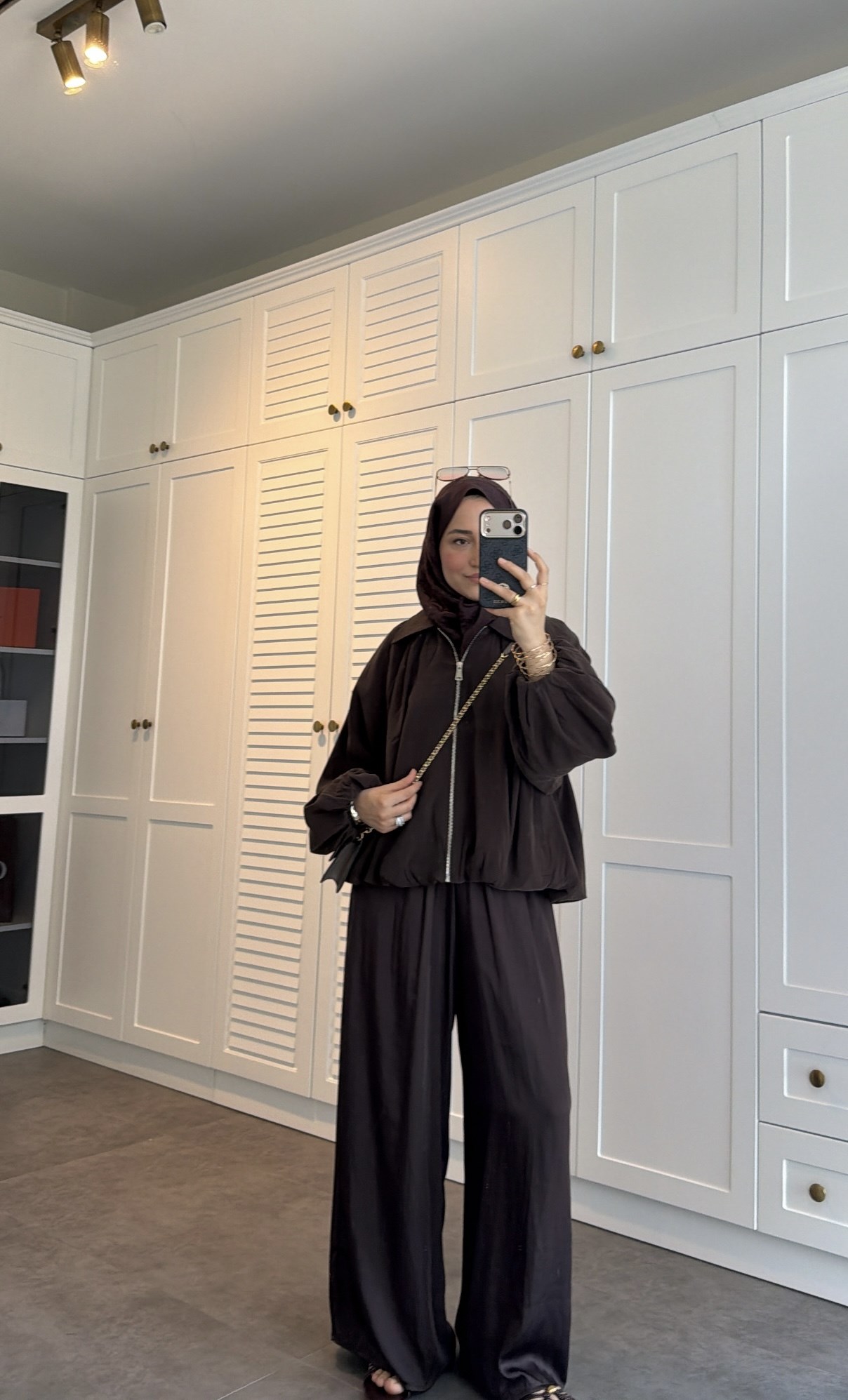 Zr Model Balon Kol Ceket Kahve