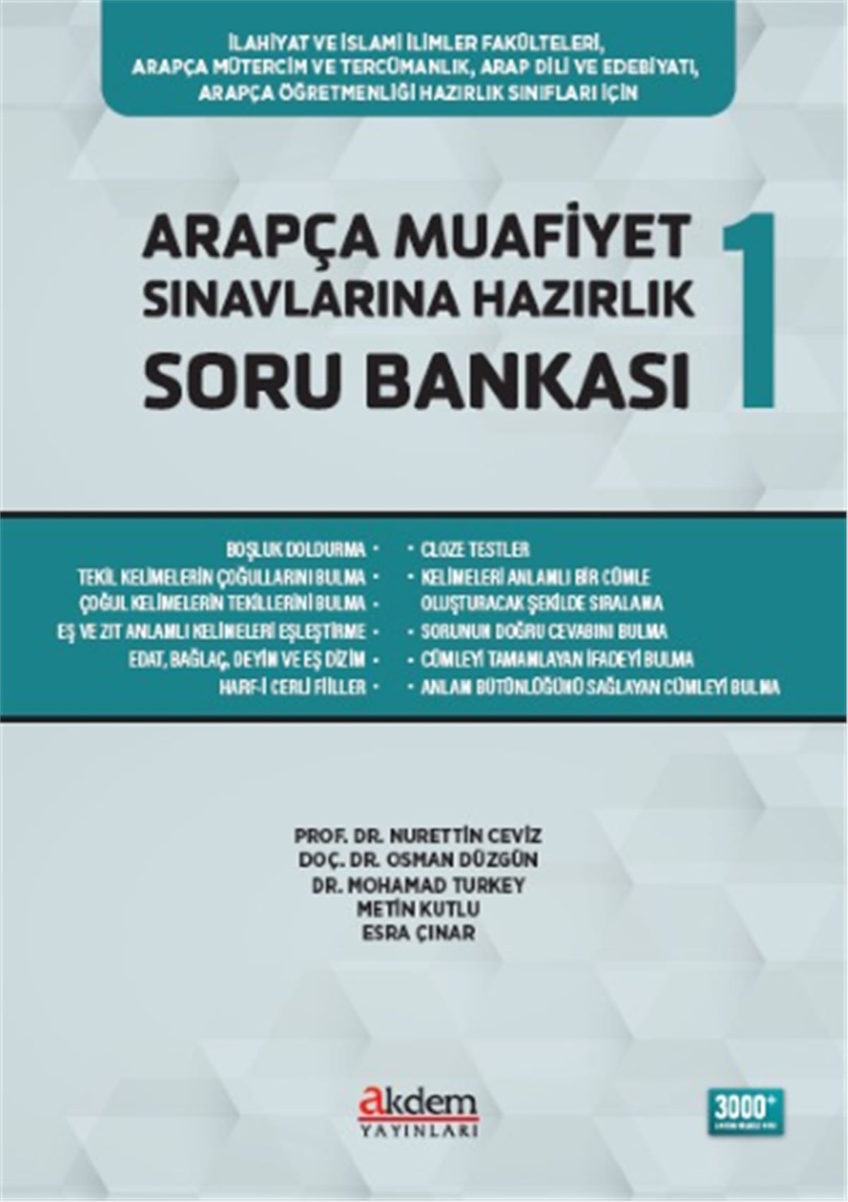 Arapça Muafiyet Sınavlarına Hazırlık Soru Bankası 1Akdem YayınlarıMuhtelif Ürünler