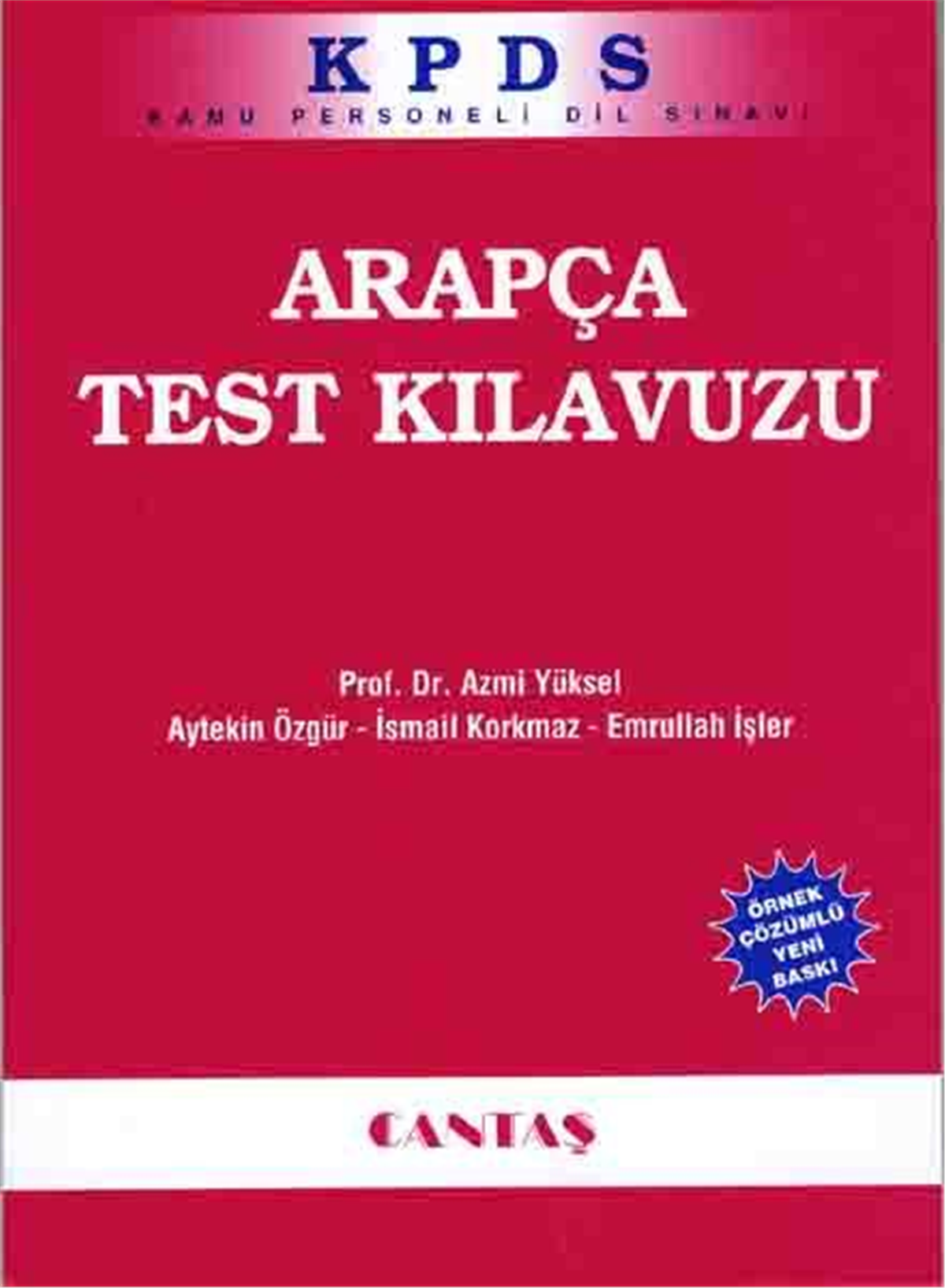 Arapça Test KılavuzuCantaş YayınlarıArap Dili ve Edebiyatı