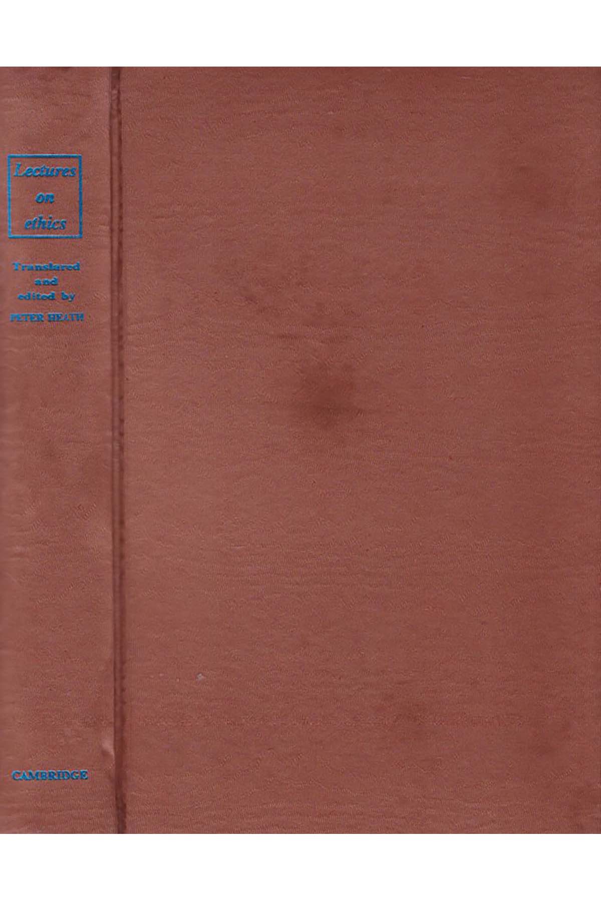 Lectures on Ethics - محاضرات حول الأخلاقيات Cambridge University Press - جامعة جامبرج برسFelsefe