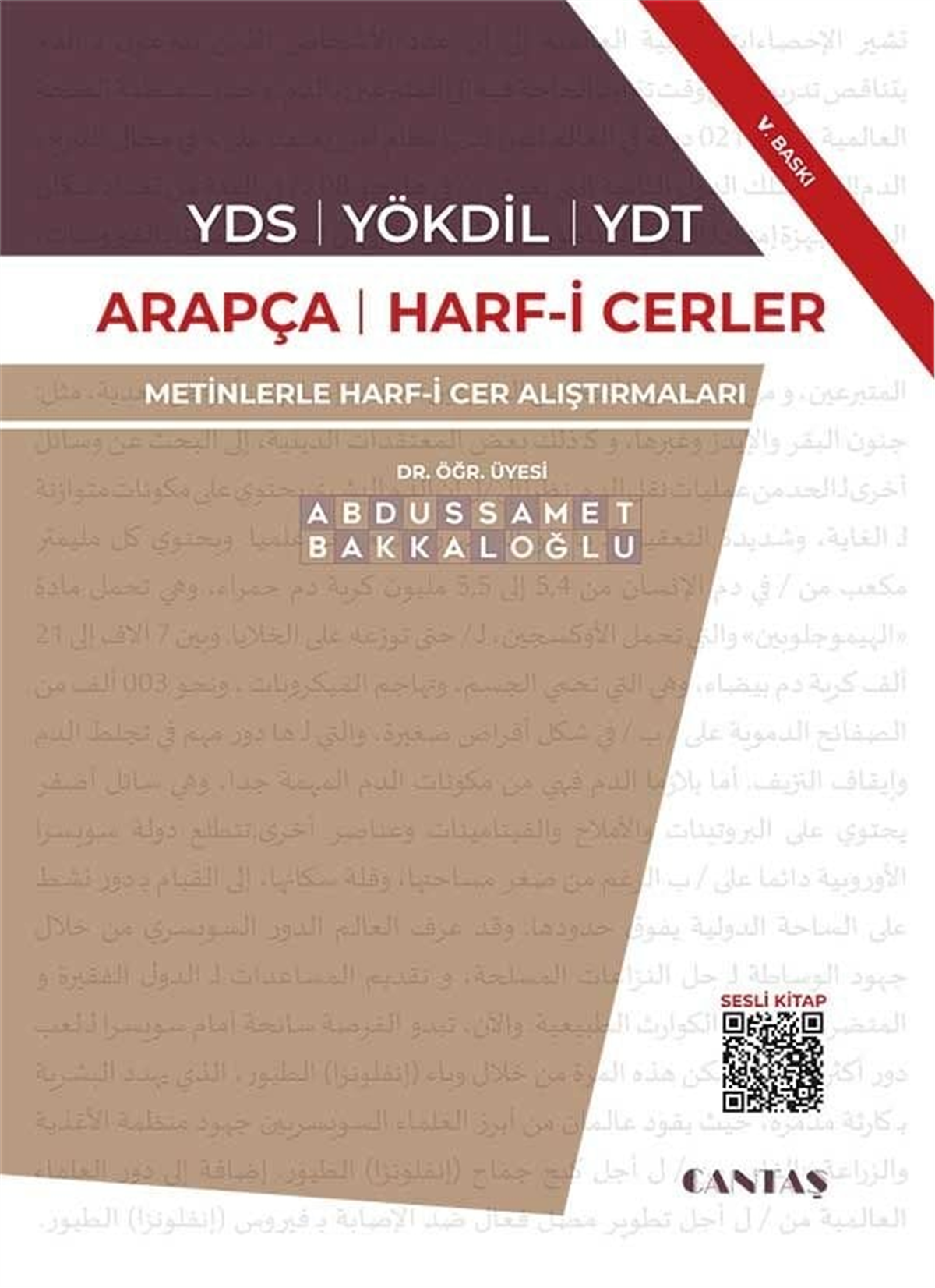 YDS-YÖKDİL-YDT Arapça Harfi CerlerCantaş YayınlarıArap Dili ve Edebiyatı