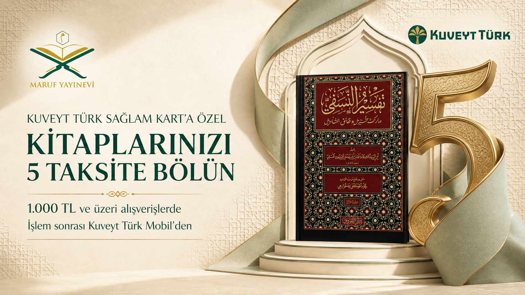 Vade Farksız 5 Taksit İmkanı