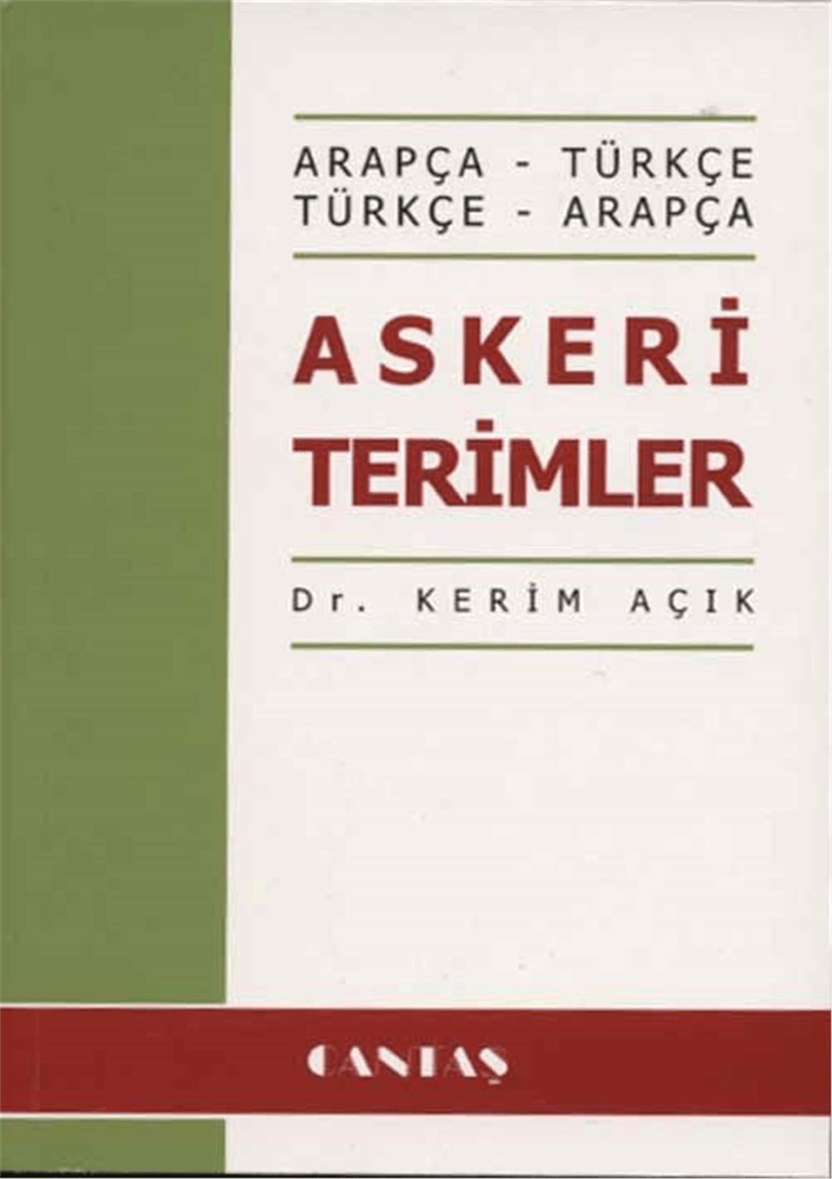 Arapça Askeri TerimlerCantaş YayınlarıArap Dili ve Edebiyatı