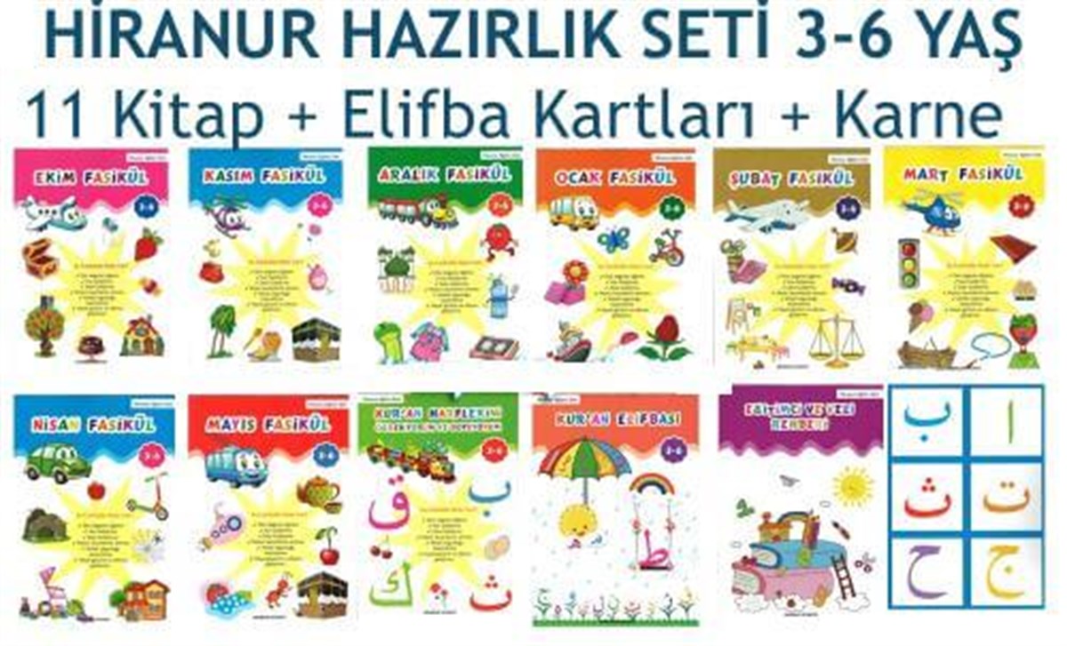 Hiranur Fasikül Set 12 Kitap TakımKitap Kalbi YayıncılıkDin