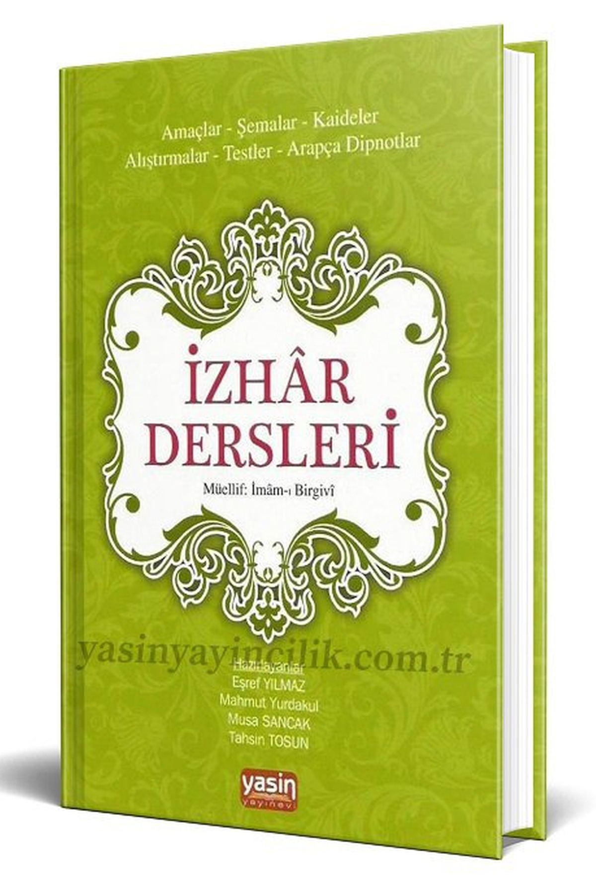 İzhar Dersleri Karton KapakYasin YayıneviNahiv