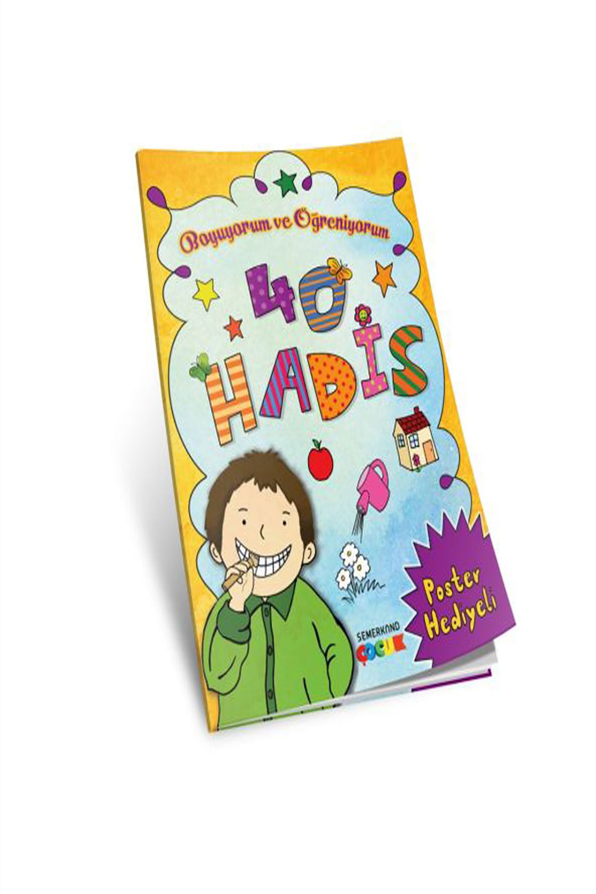 Kırk Hadis Boyuyorum ve Öğreniyorum Boyama Kitabı