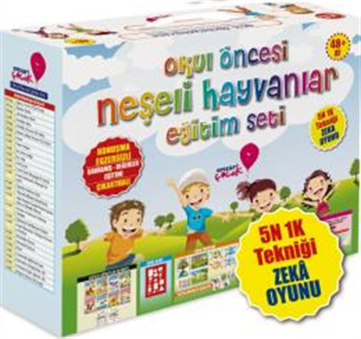 Okul Öncesi Neşeli Hayvanlar Eğitim SetiEnsar ÇocukDin