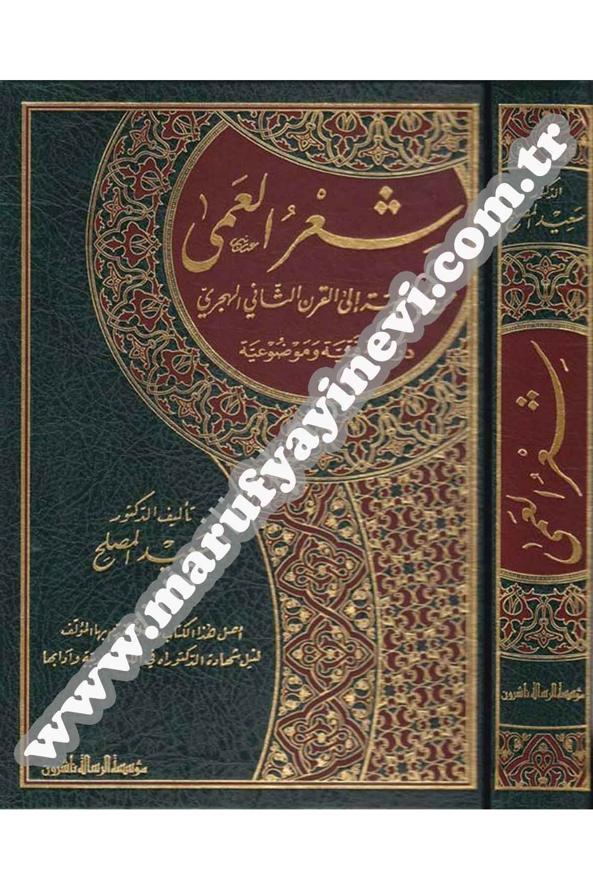 Şirul Amma Minel Cahiliyye İlel Karnis Sani El Hicrî Dirase Fenniyye Ve Mevduiyye 1 CiltDar'ül Risaletü NaşirunArap Dili ve Edebiyatı
